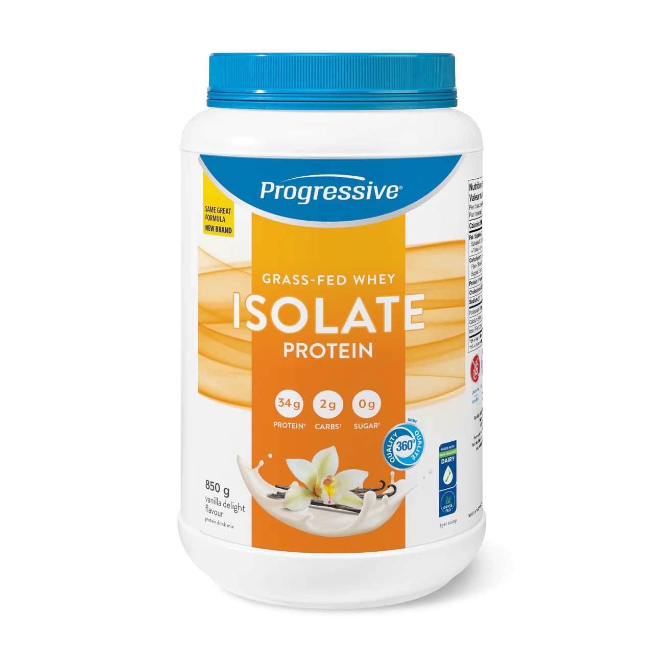 Progressive Grass Fed Whey Isolate -  850g Vanilla