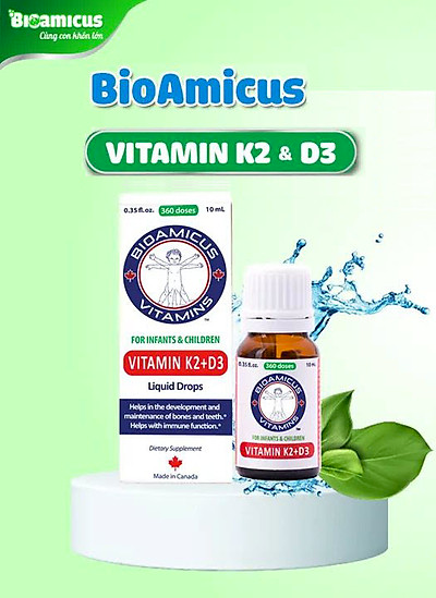 BIOAMICUS   VITAMIN K2+D3 FOR INFANTS & KIDS 10ml