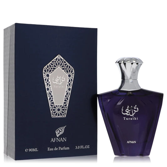Afnan Turathi Blue Eau De Parfum Spray By Afnan 3 oz Eau De Parfum Spray