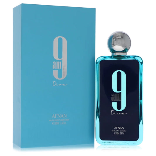 Afnan 9am Dive Eau De Parfum Spray (Unisex) By Afnan 3.4 oz Eau De Parfum Spray