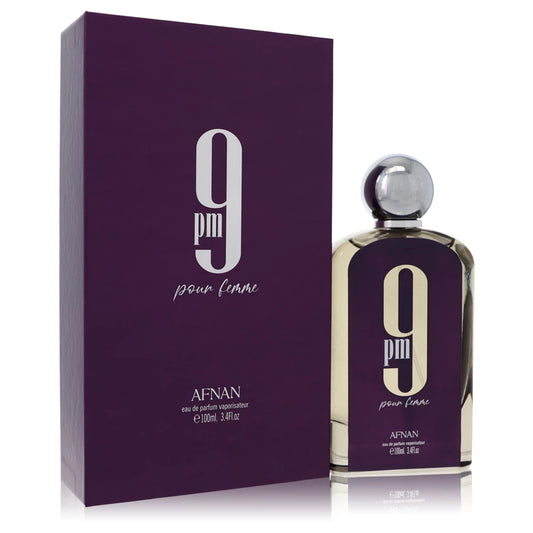 Afnan 9pm Pour Femme Eau De Parfum Spray By Afnan 3.4 oz Eau De Parfum Spray