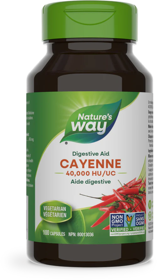 Nature's Way - Cayenne Pepper 40,000 HU - 100 Veg Caps