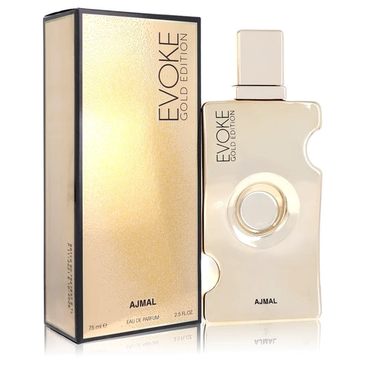 Ajmal Evoke Gold Eau De Parfum Spray By Ajmal 2.5 oz Eau De Parfum Spray