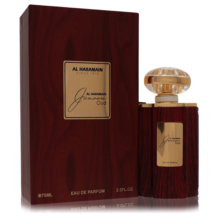 Al Haramain Junoon Oud Eau De Parfum Spray By Al Haramain 2.5 oz Eau De Parfum Spray