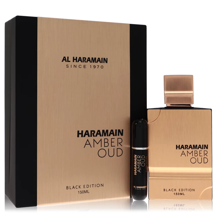 Al Haramain    Men    Al Haramain Amber Oud Black    -- Gift Set - 5 oz Eau De Parfum Spray + 0.34 oz Refillable Spray