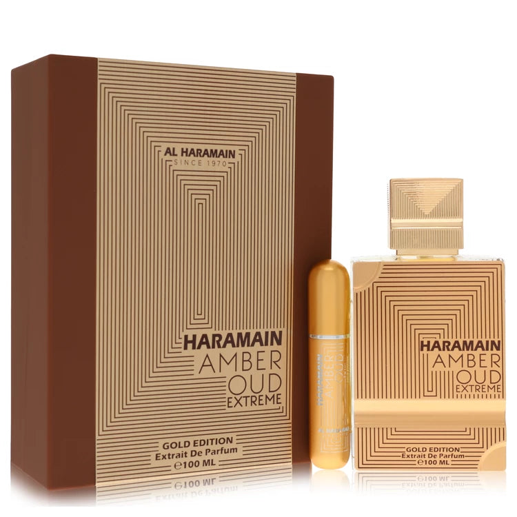 Al Haramain    Women    Al Haramain Amber Oud Gold Edition Extreme    -- Gift Set - 3.4 Pure Perfume Spray + 0.34 oz Refillable Spray