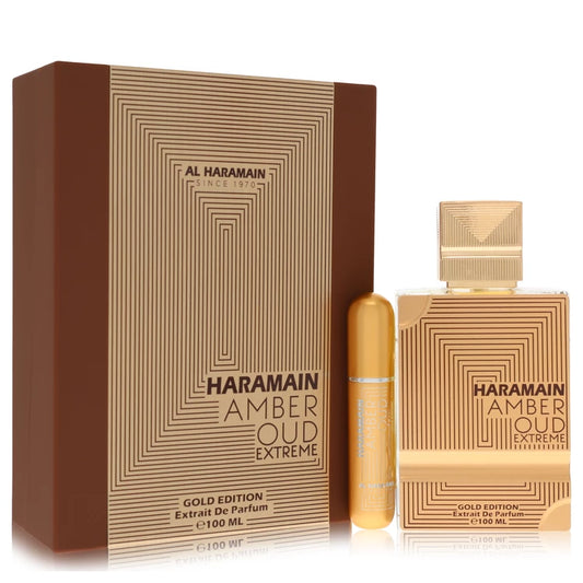 Al Haramain    Women    Al Haramain Amber Oud Gold Edition Extreme    -- Gift Set - 3.4 Pure Perfume Spray + 0.34 oz Refillable Spray