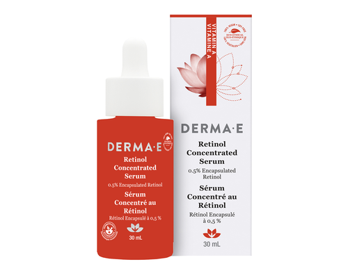 DERMA E    First Signs of Aging    DERMA E    First Signs of Aging    Vit A Retinol Concentrat Serum30mL