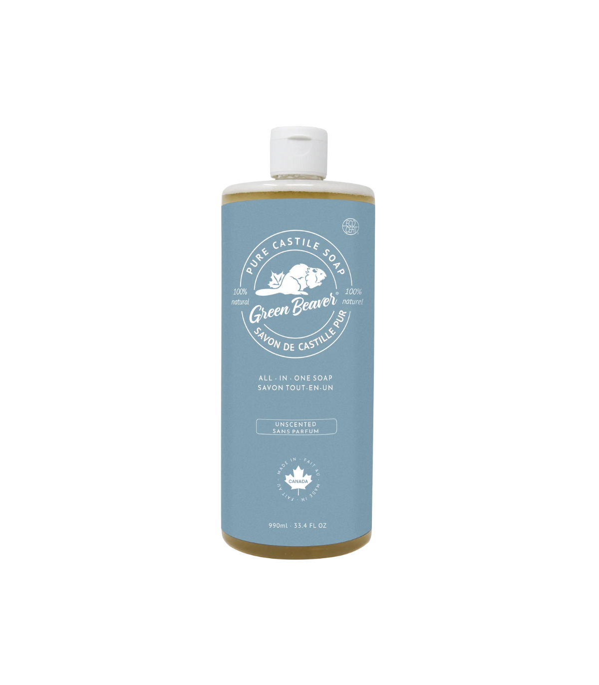 GREEN BEAVER    Org Unscented Liquid Soap 990mL