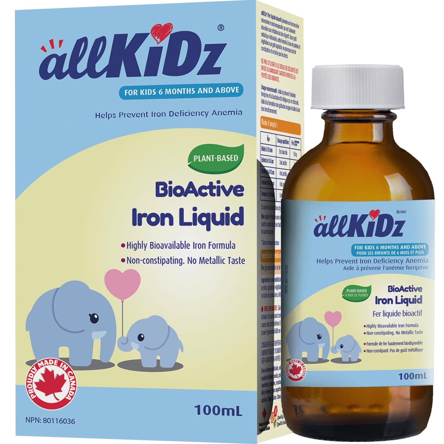 ALLKIDZ   BioActive Iron Liquid  100ml