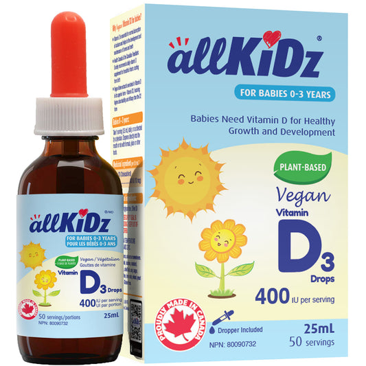 ALLKIDZ   Vitamin D3 Drops, Vegan, 25ml