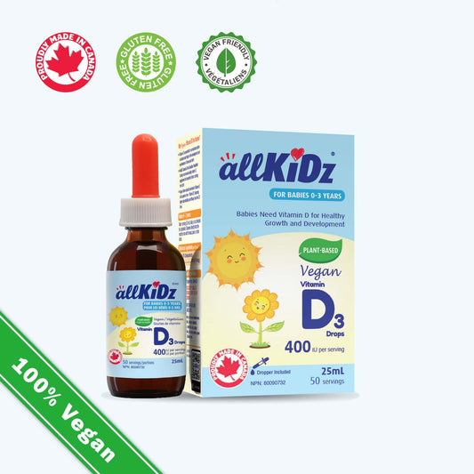 ALLKIDZ   Vitamin D3 Drops, Vegan, 25ml