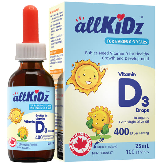 ALLKIDZ   Vitamin D3 (400IU), 25ml
