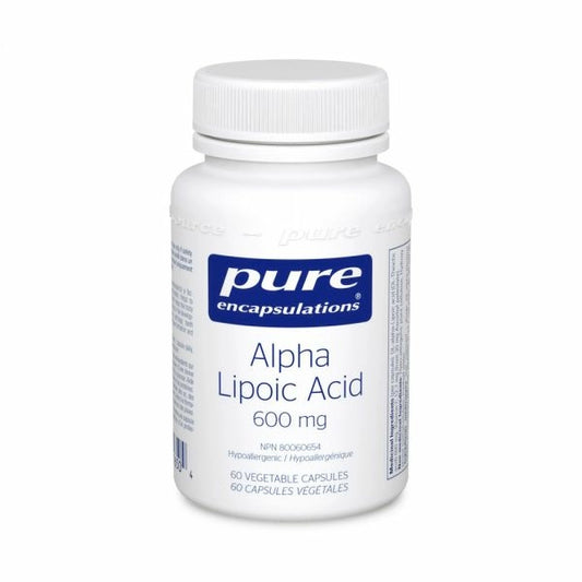 PURE Alpha Lipoic Acid 600 mg 60 caps 