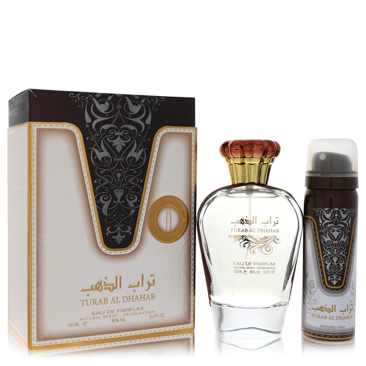 Ard Al Zaafaran Turab Al Dhabah Eau De Parfum Spray with 1.7 oz Perfumed Spray By Al Zaafaran 3.4 oz Eau De Parfum Spray with 1.7 oz Perfumed Spray