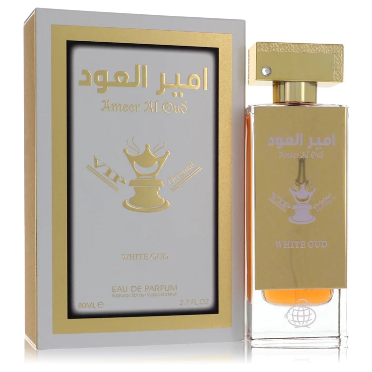 Ameer Al Oud Vip Original White Oud Eau De Parfum Spray (Unisex) By Fragrance World 2.7 oz Eau De Parfum Spray