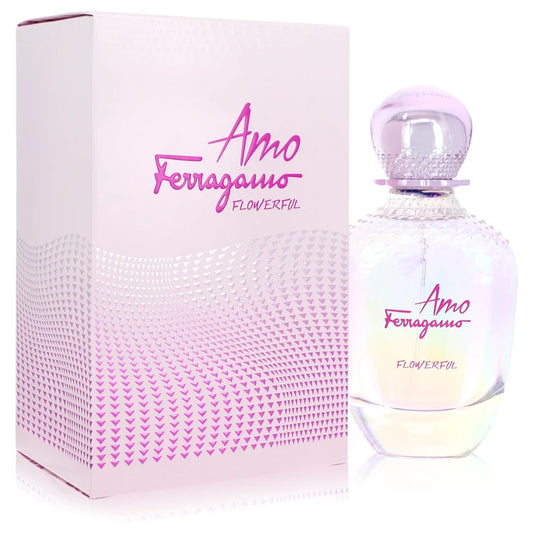 Amo Flowerful Eau De Toilette Spray By Salvatore Ferragamo 3.4 oz Eau De Toilette Spray