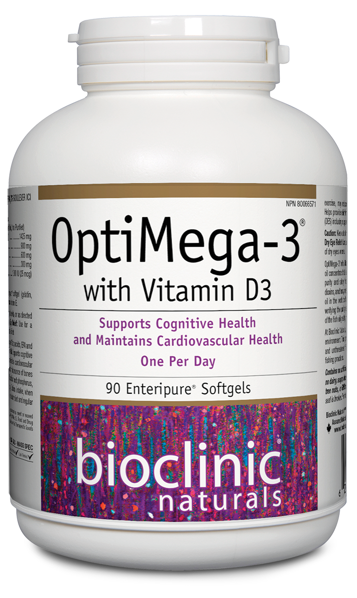 BioClinic   OptiMega-3® with Vitamin D3   90 Softgel