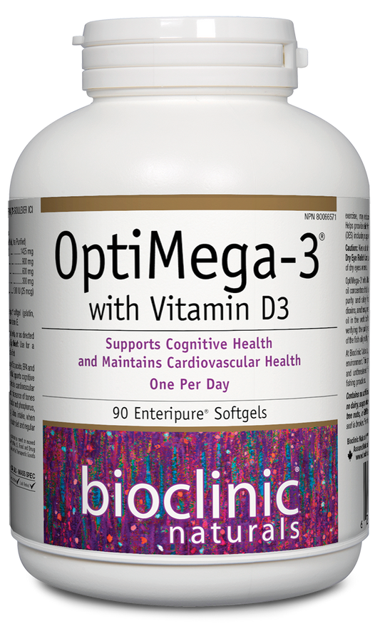 BioClinic   OptiMega-3® with Vitamin D3   90 Softgel