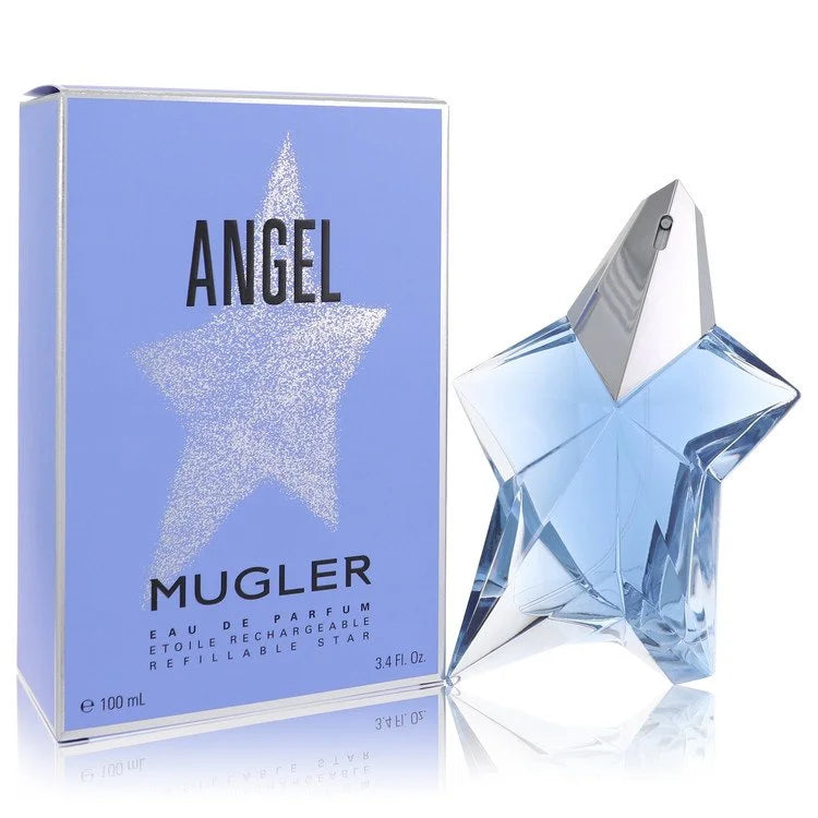Angel Standing Star Eau De Parfum Spray Refillable By Thierry Mugler 3.4 oz Standing Star Eau De Parfum Spray Refillable