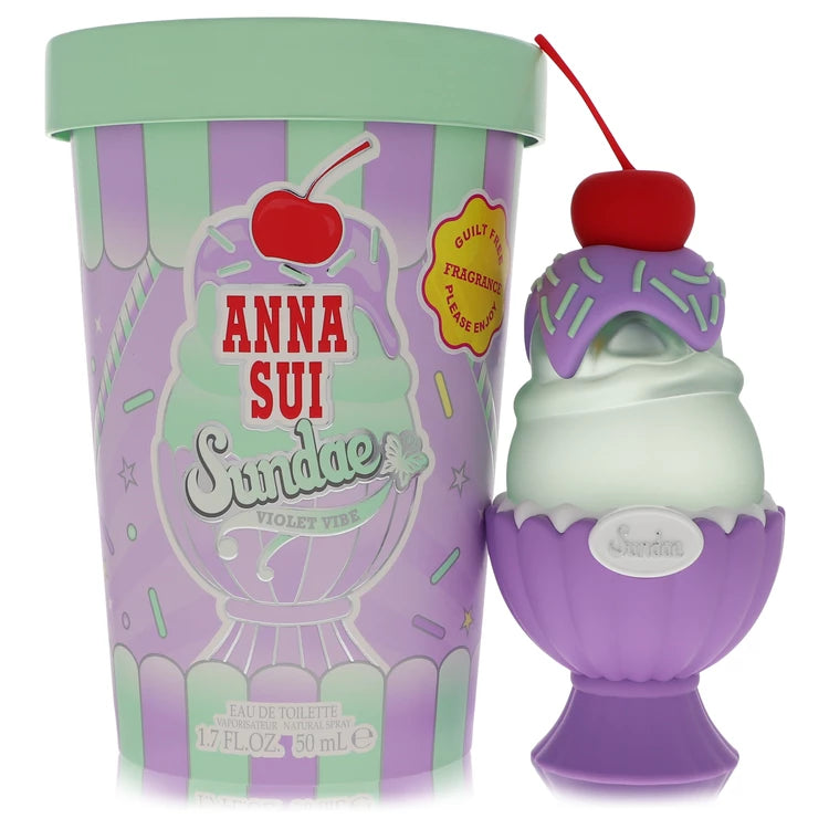 Anna Sui Sundae Violet Vibe Eau De Toilette Spray By Anna Sui 1.7 oz Eau De Toilette Spray