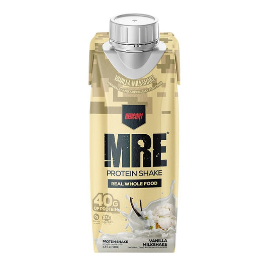Redcon1    Redcon1 MRE RTD    Flavour: Vanilla Milkshake 
Container Size: 500 mL    Pack of 12