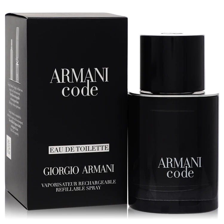 Armani Code Eau De Toilette Spray Refillable By Giorgio Armani 1.7 oz Eau De Toilette Spray Refillable