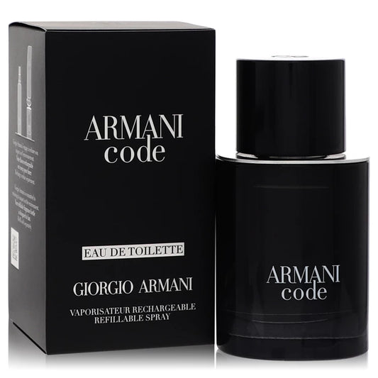 Armani Code Eau De Toilette Spray Refillable By Giorgio Armani 1.7 oz Eau De Toilette Spray Refillable