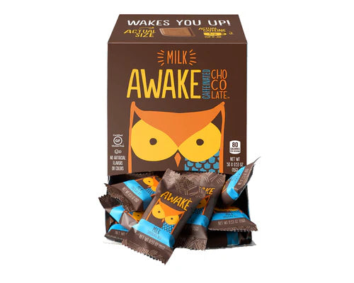 AWAKE CHOCOLATE -  Bites Singles Changemaker, Milk Chocolate (Fair Trade)    50ct