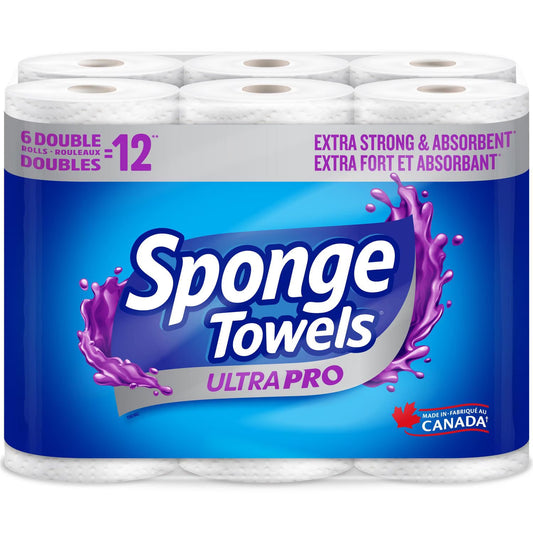SPONGETOWELS ULTRA PRO CHOOSE A SIZE 98S DOUBLE 6 pack of 4