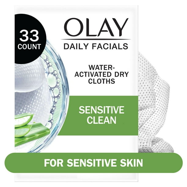OLAY DAILY FACIAL CLOTHS SENSITIVE REFILL 33