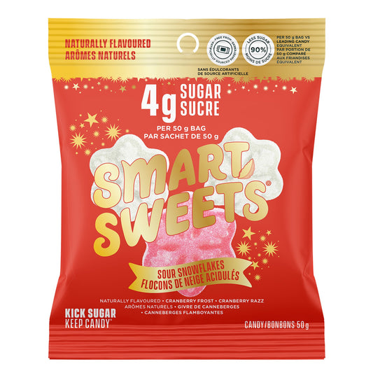 SMARTSWEETS   SOUR SNOWFLAKES   ( 14 X 50g )
