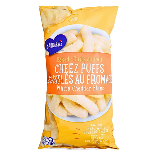 Barbara's Bakery      White Cheddar Baked Cheez Puffs 155G