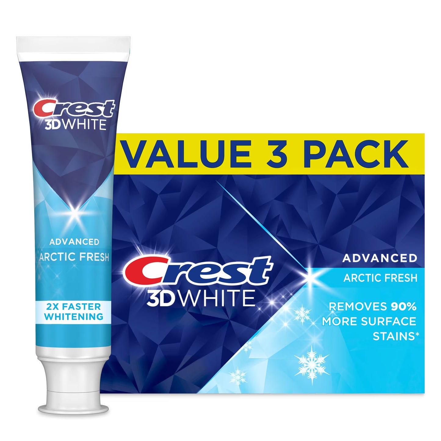 CREST 3D WHITE TOOTHPASTE ARCTIC FRESH 3X70ML TOOTHPASTE