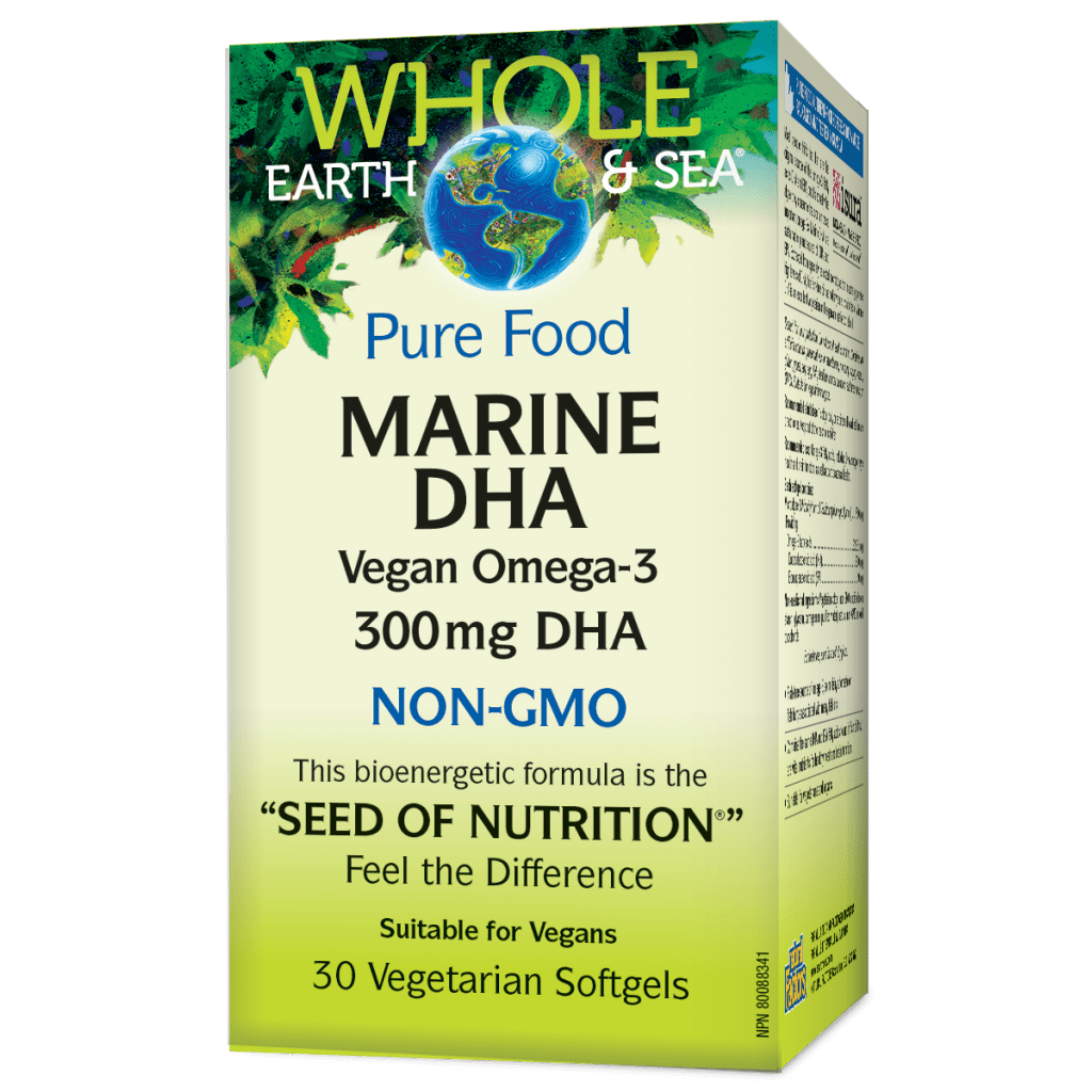 Natural Factors   Marine DHA Vegan Omega-3, Whole Earth & Sea   30vsgls