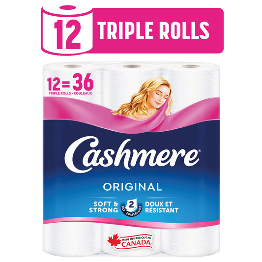 CASHMERE BATHROOM ROLL TRIPLE 363 SHEETS 12 pack of 4