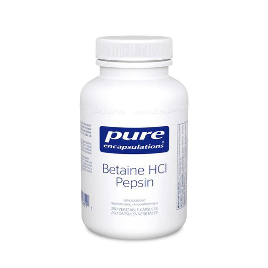 PURE ENCAPSULATIONS_Betaine HCl Pepsin _250 caps 