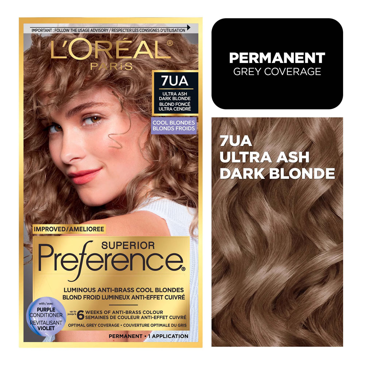 LOREAL PREFERENCE 7UA DARK BLOND ULTRA ASH