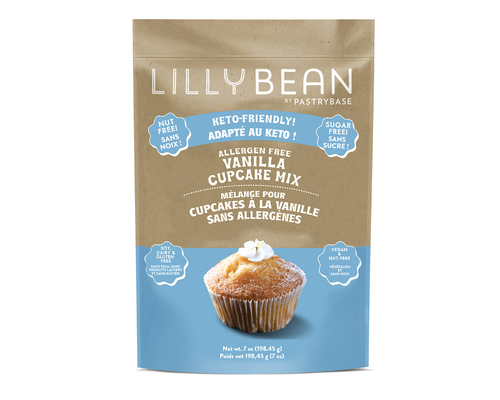 LILLY BEAN    Keto Baking Mixes    LILLY BEAN    Keto Baking Mixes    Keto Vanilla Cupcake Mix 198g