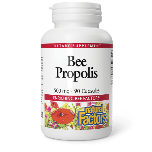Natural Factors   Bee Propolis 500 mg   90 capscaps