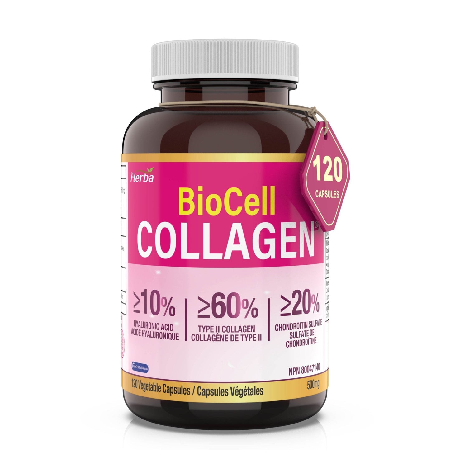Herba  BioCell Collagen 500mg - 120 Capsules