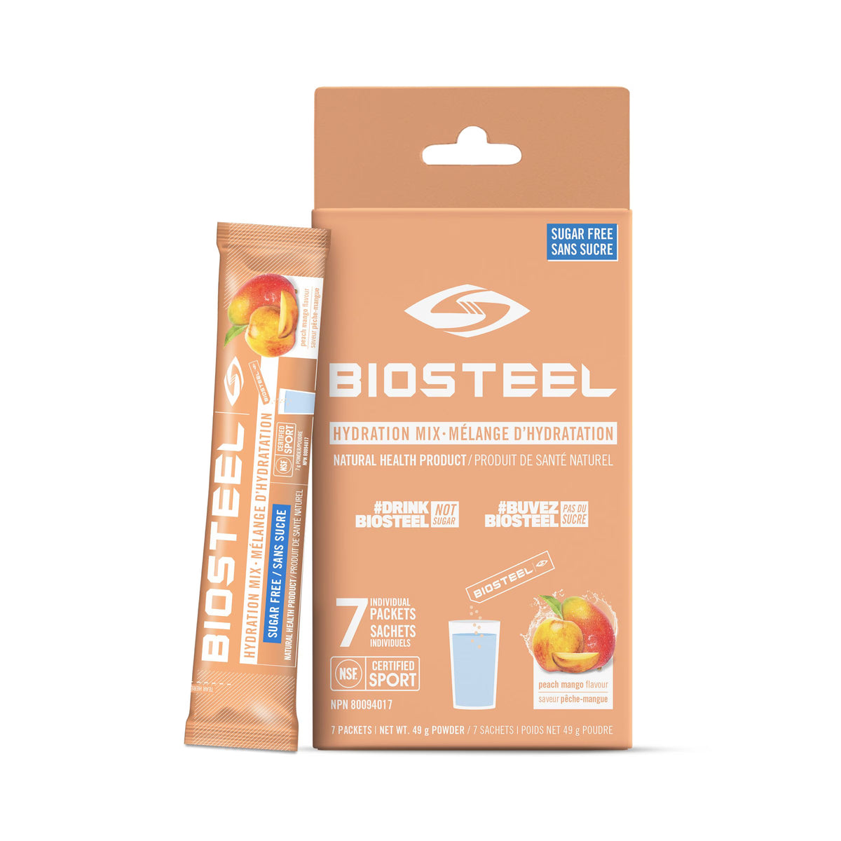 BioSteel - Hydration Mix Peach-Mango 7pk 49g