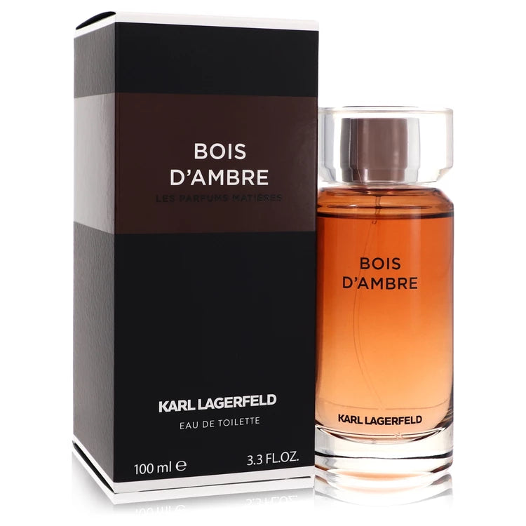 Bois D'ambre Eau De Toilette Spray By Karl Lagerfeld 3.3 oz Eau De Toilette Spray