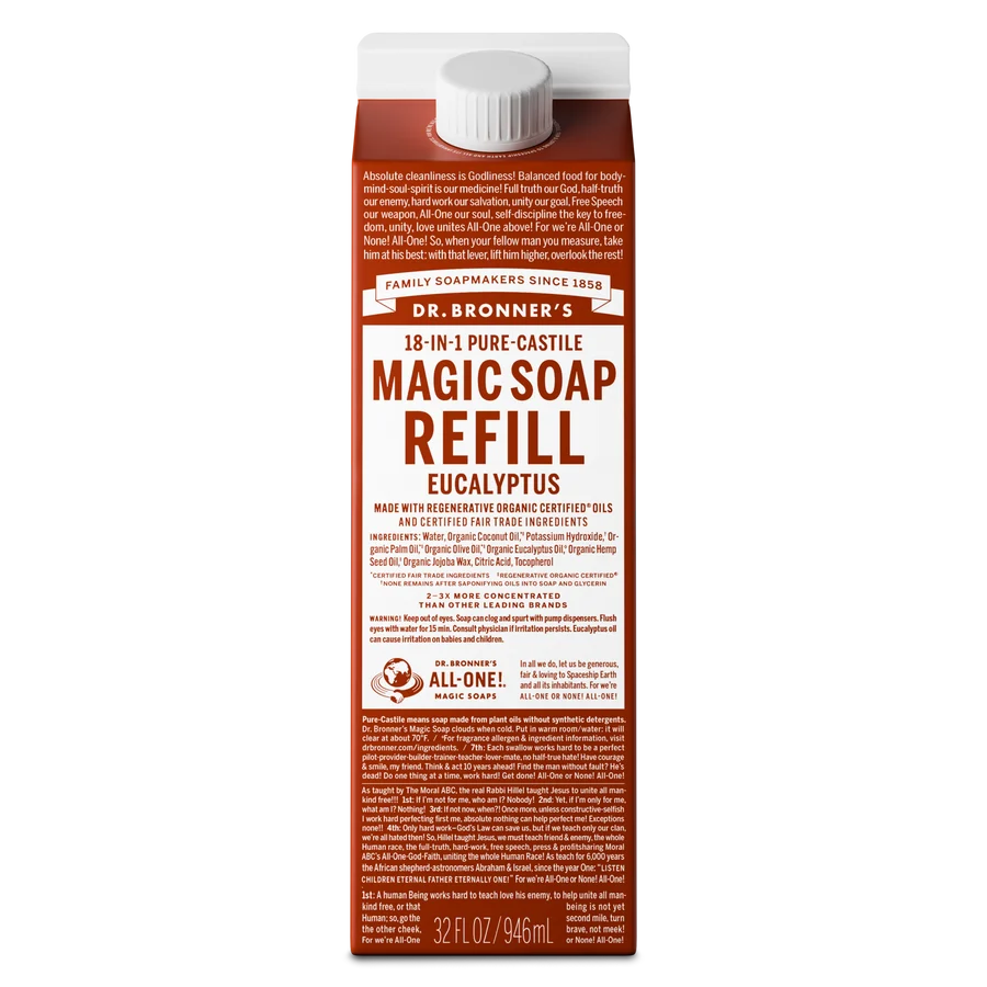 Dr. Bronner's - Organic Eucalyptus Soap Refill 946mL