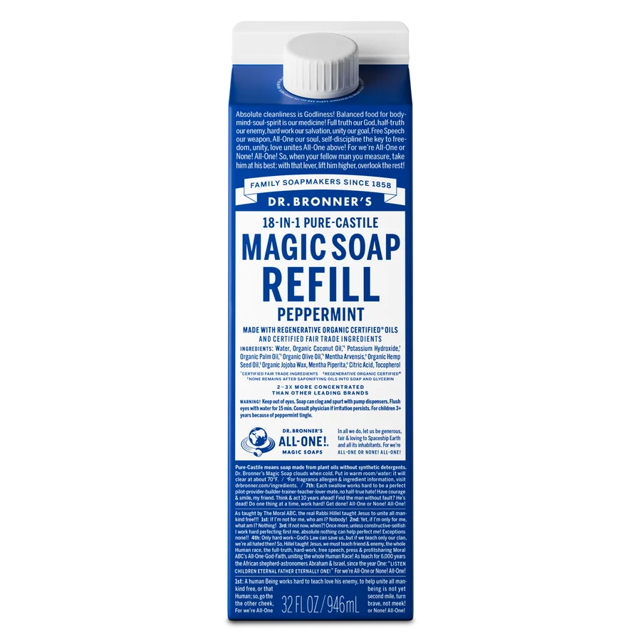 Dr. Bronner's - Organic Peppermint Soap Refill 946mL