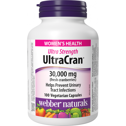 Webber Naturals - UltraCran® Ultra Strength 30,000 mg - 100 Vegetarian
Capsules