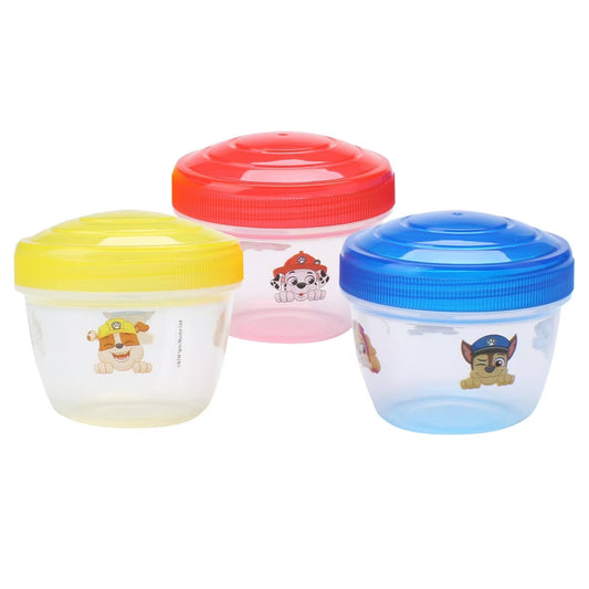 PAW PATROL SNACK CONTAINERS 3 pack of 8