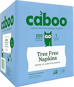 Clearance - Caboo   Tree Free Household Paper Products   Bamboo Napkins250CT