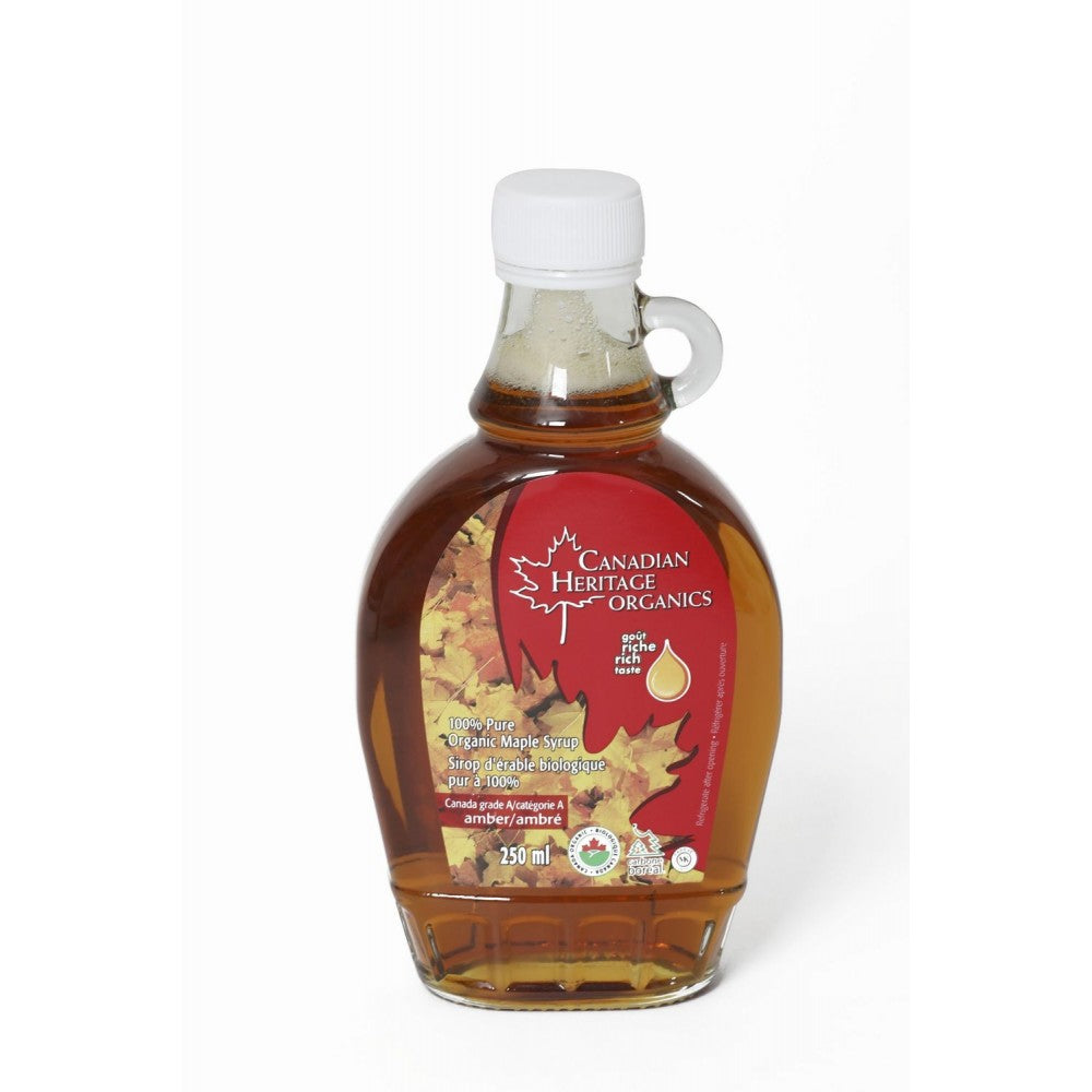 CANADIAN HERITAGE ORGANICS    Org CDN Gr A AmberMaple Syrup250mL