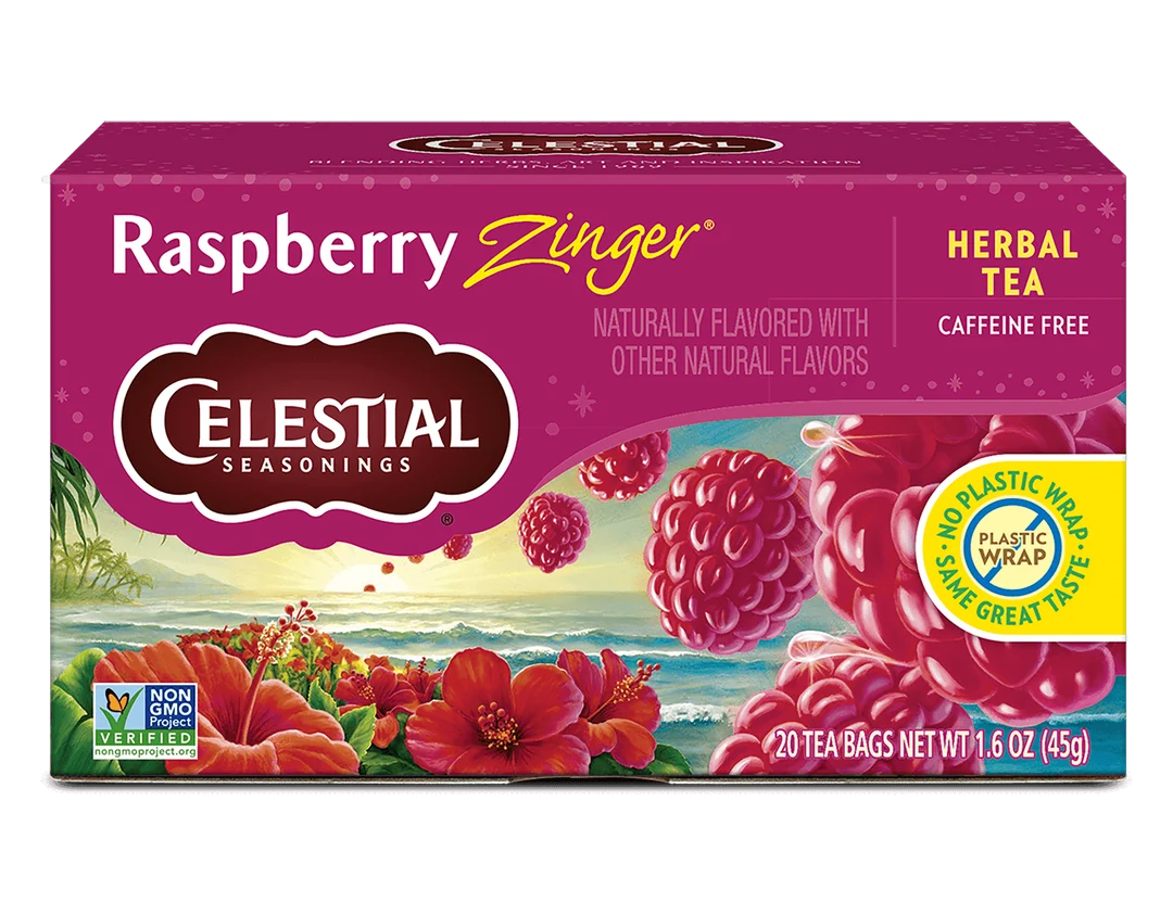 Celestial Tea - Raspberry Zinger - 6 x 20bg